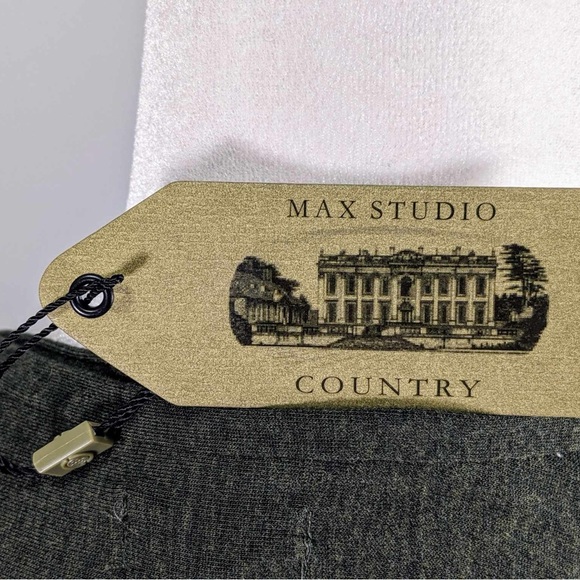 NWT Leon Max | Heather Forest Wool-Blend Draped-Back Tunic - M - Picture 10 of 10